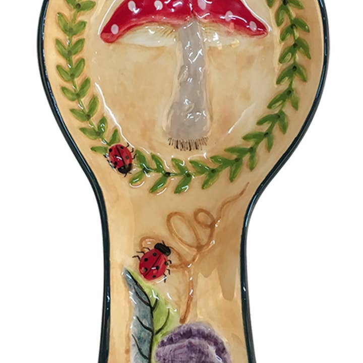 Mushroom Spoon Rest for wholesale by Blue Sky Clayworks