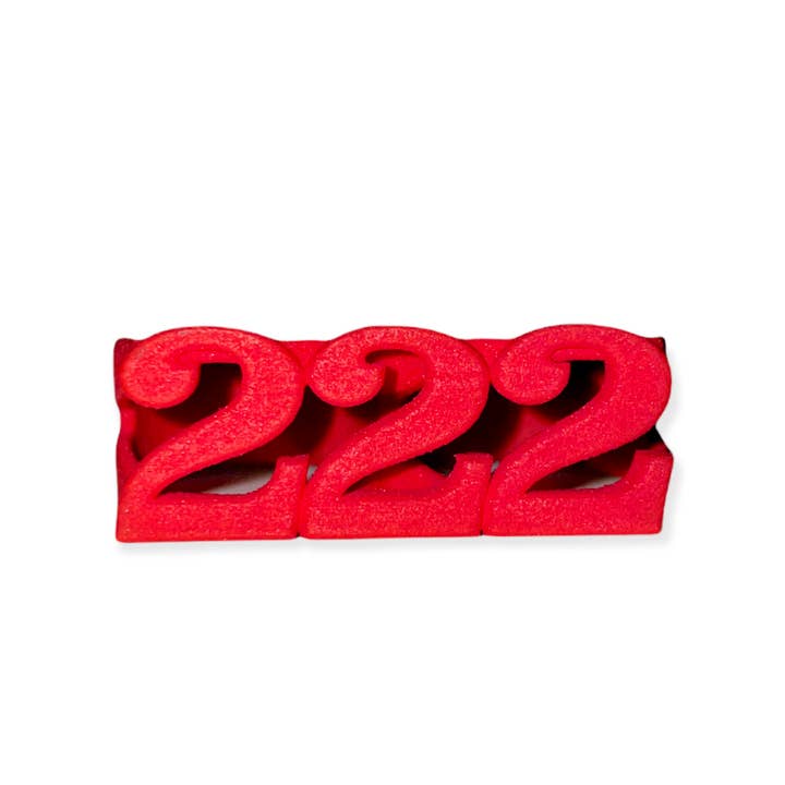 Anello a due dita con stampa 3D «222 Balance» per la vendita all'ingrosso da parte di Tomorrow is Yesterday