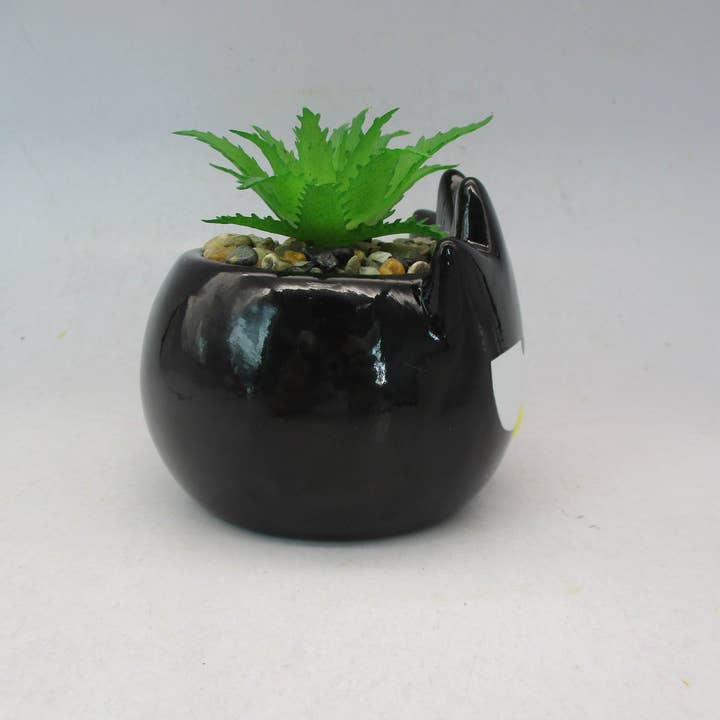 Silver Buffalo - Vente Plantes artificielles - Mini jardinière en céramique Sanrio Badtz Maru2