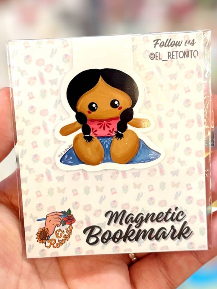 Muñequita Magnetic Bookmark for wholesale by El Retoñito