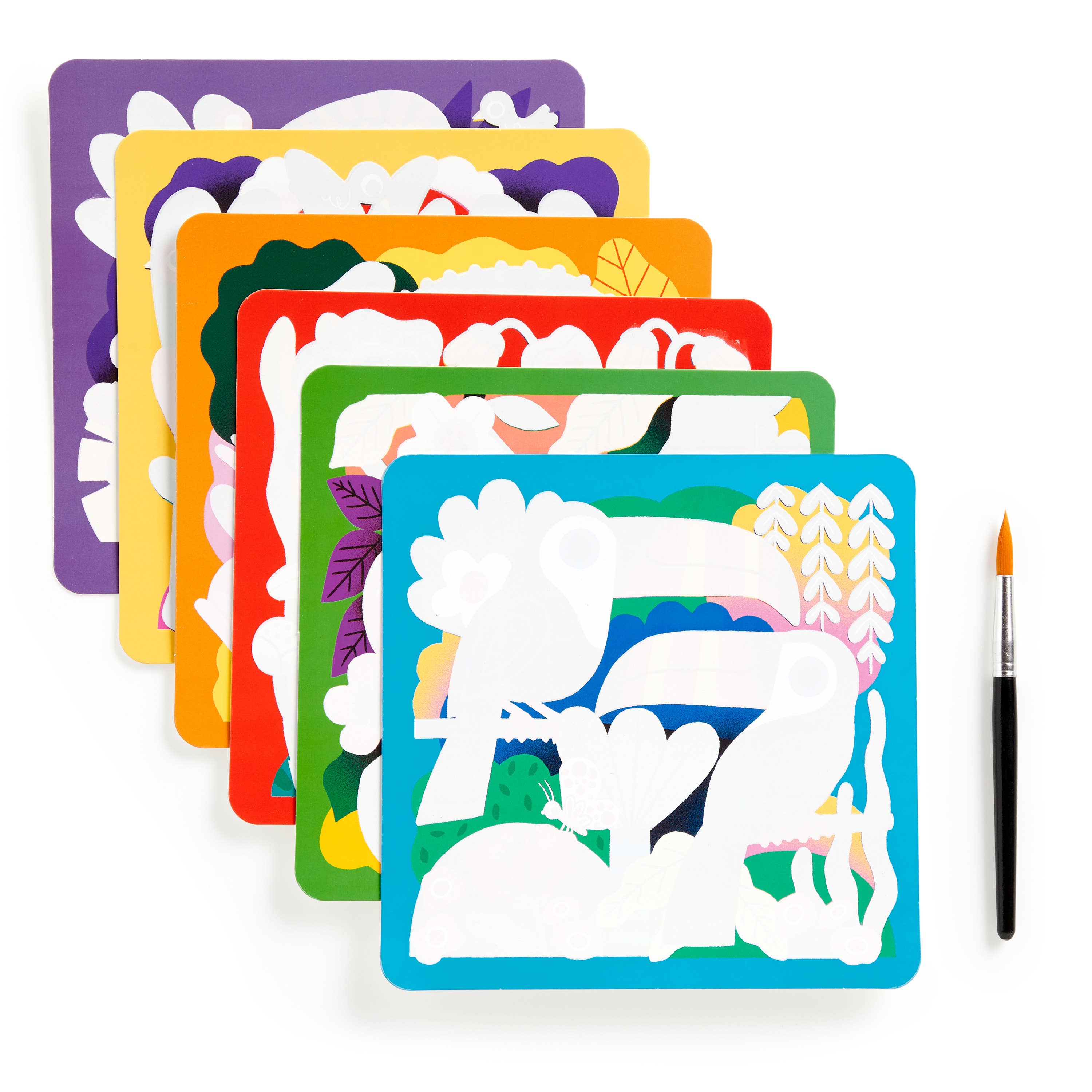 Chronicle Books - Wholesale DIY Craft Kit - Kids - Rainforest Friends Color Magic Water-Reveal Kit3