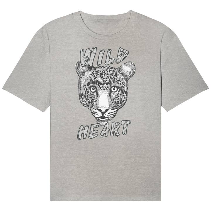 Wild Heart Organic Relaxed Shirt for wholesale by SELOMA Studios
