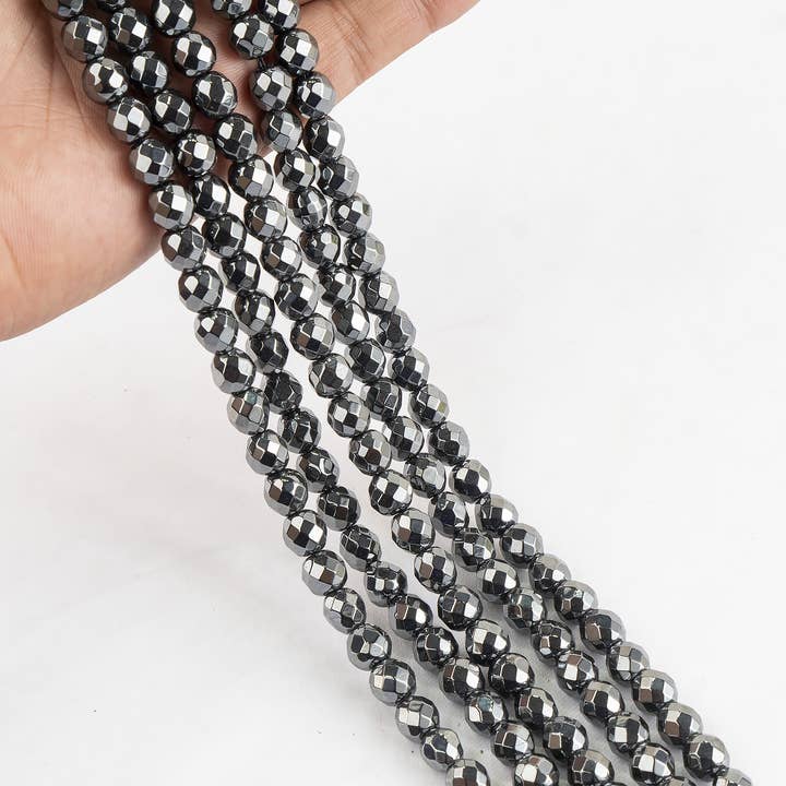 Soothing Crystals Beads - Wholesale Beads - Faceted Beads | Hematite | Crystal Beads for Jewelry7