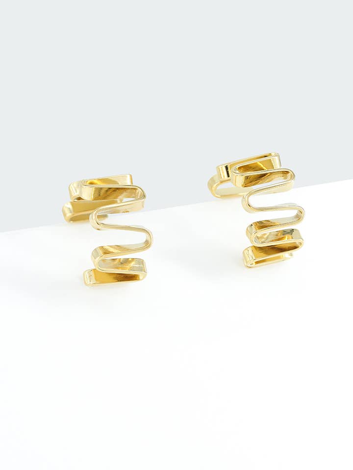 124AQ275 oorbellen in roestvrij staal voor wholesale door BYREN | ÉLINE L'ATELIER