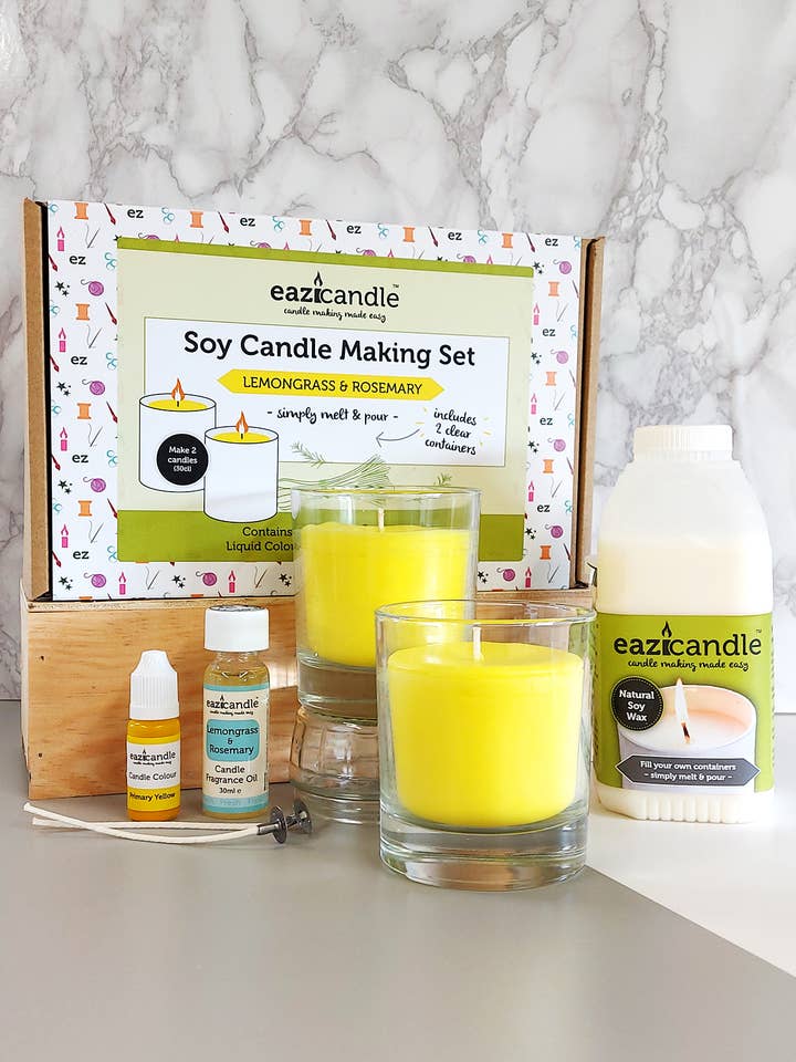 Eazicandle Soy Candle Making - Lemongrass & Rosemary for wholesale by EAZICRAFT