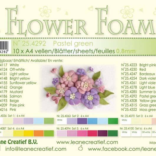 Ecstasy Crafts Distributing - Wholesale Craft Supplies - Flower Foam 10 A4 Sheets5