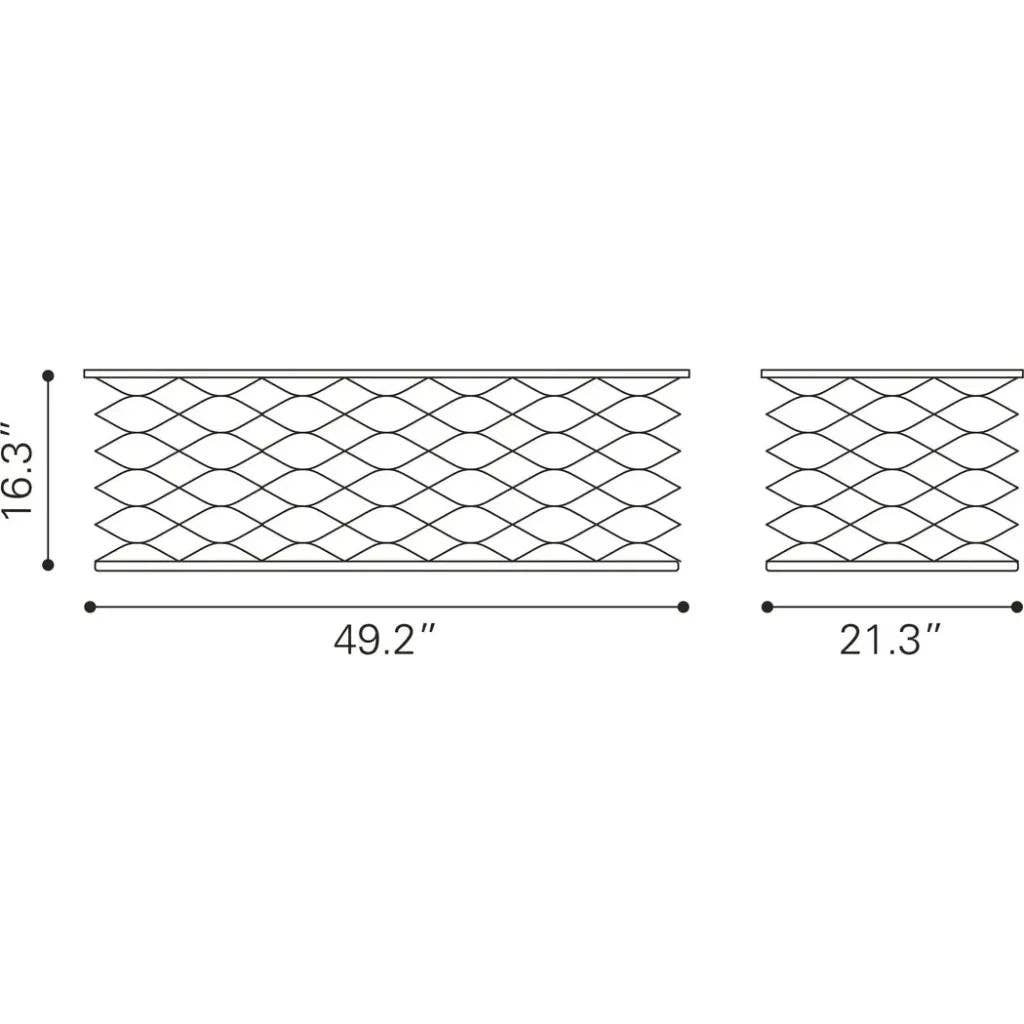 LOOMLAN - Wholesale Coffee Table - Duchess Coffee Table White & Antique Black6