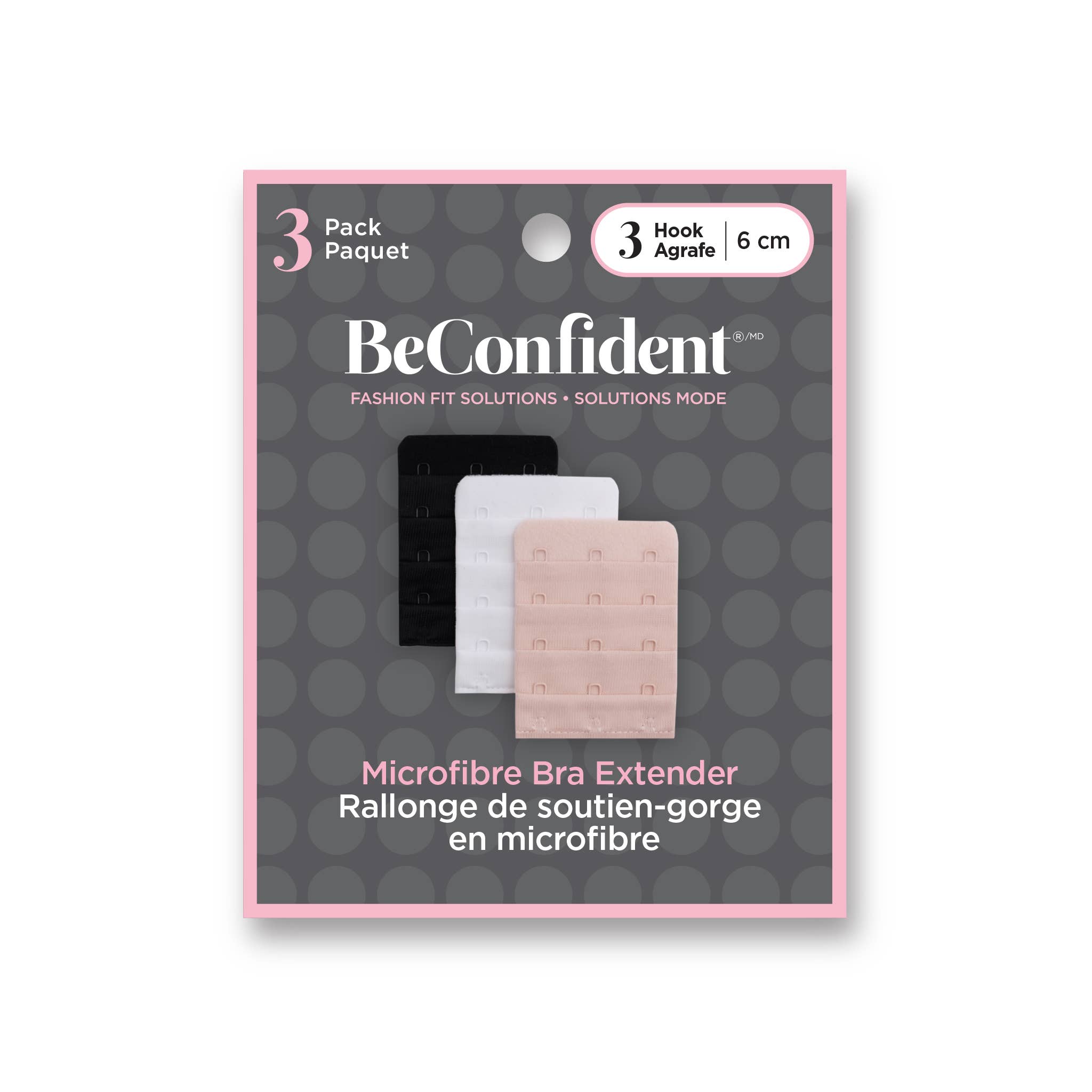 BeConfident Fashion Fit Solutions – Engroshandel Bh-indlæg - Dame – Bh-forlængere i flerpakker (Beige, Hvid, Sort)4