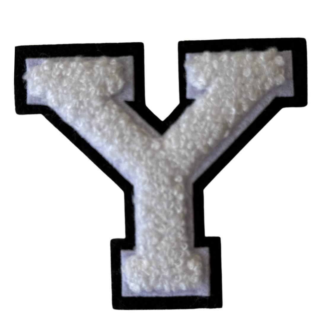 Patch Points - Wholesale Patch - White & Black  Varsity Letter  Sticker & Iron On28