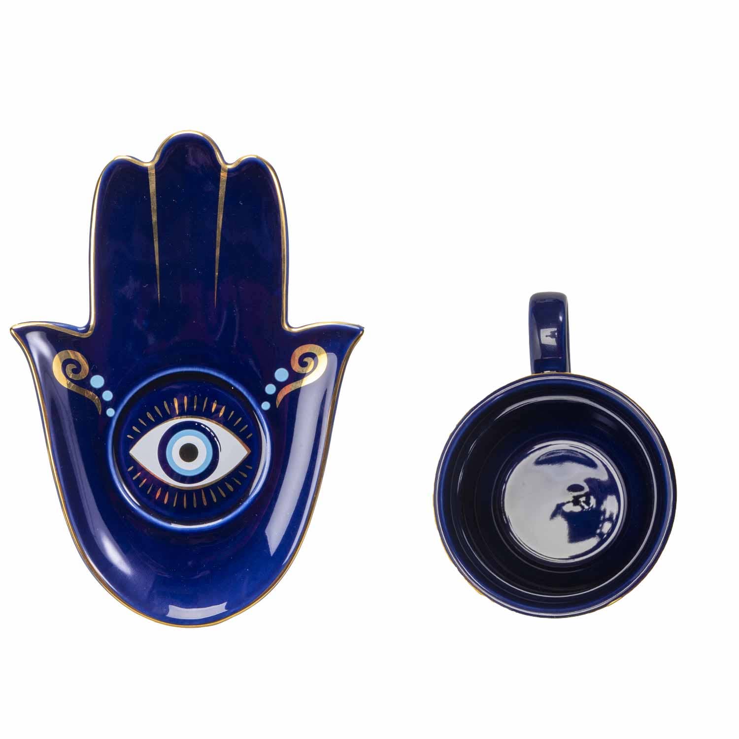 Pacific Trading - Wholesale Coffee/Tea Cup - All Seeing Eye Cup and Saucer Set Blue4