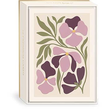 Lady Jayne - Wholesale Stationery/Notecard Set - Note Cards Flower Market Pansy