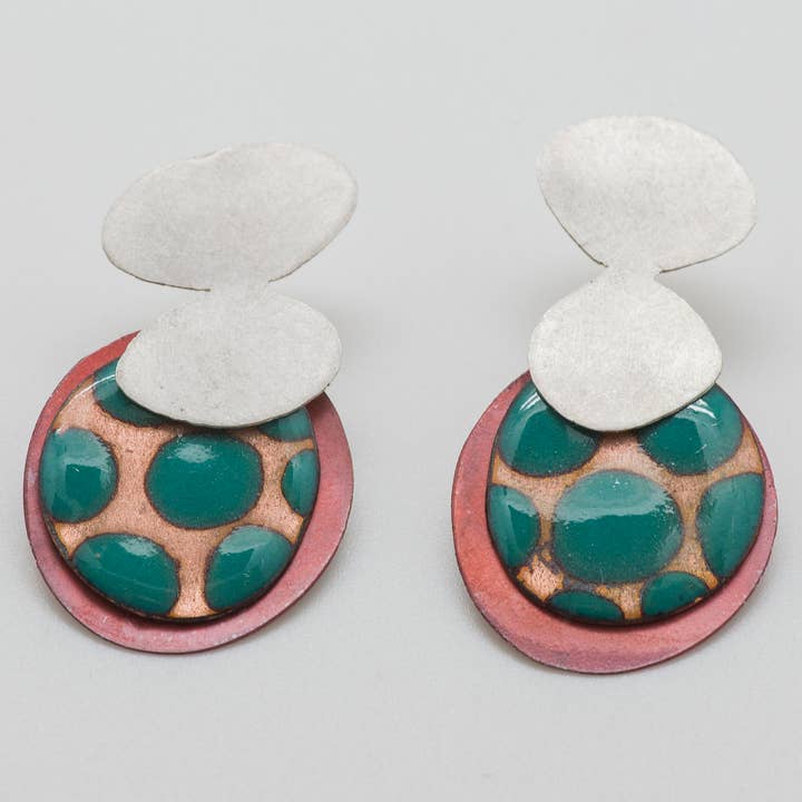 Türkisfarbene Steinohrringe für den Großhandel von ELZA PEREIRA