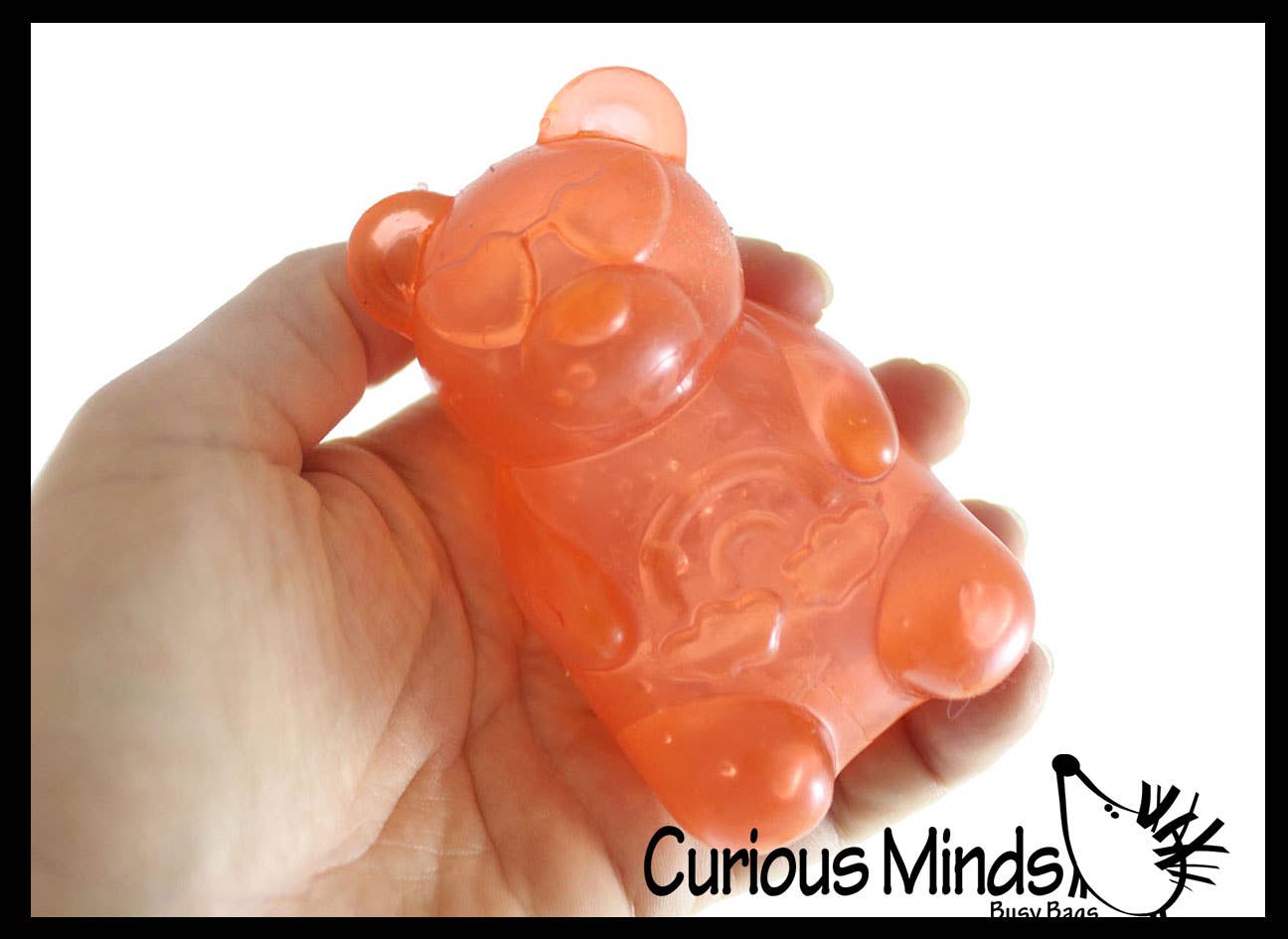 Curious Minds Toys - Vente Jouet mou – enfant et bébé - 1 Balle Anti-Stress en Forme d'Ours Gélifié Remplie de Gelée - Jouet Sensoriel Squishy9