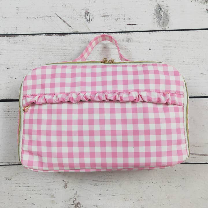 sassy kids palace - Vendita all'ingrosso Cestino/borsa pranzo - Bambini - Borsa per il pranzo con volant a quadri per bambine