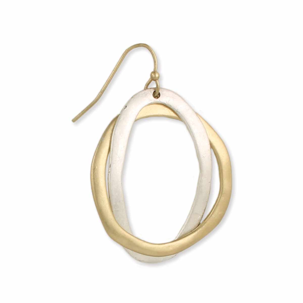 ZAD - Wholesale Dangle Earrings - Museum Worthy Mixed Metal Linked Earrings