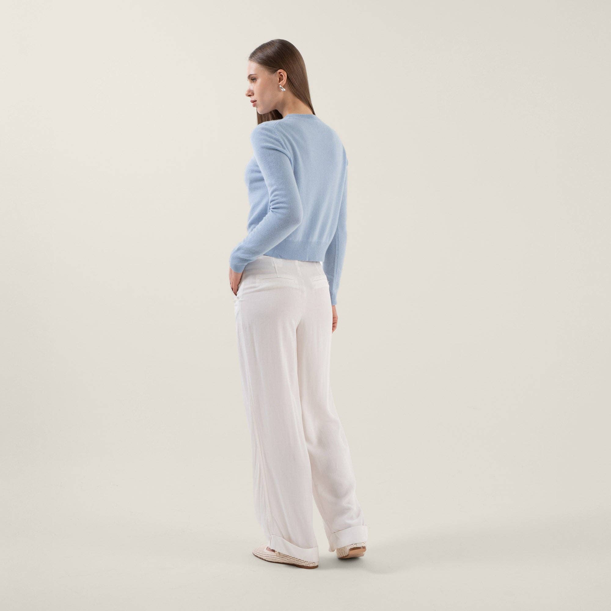 Italic - Wholesale Cardigan - Women's - Sadie Cashmere Crew Cardigan16