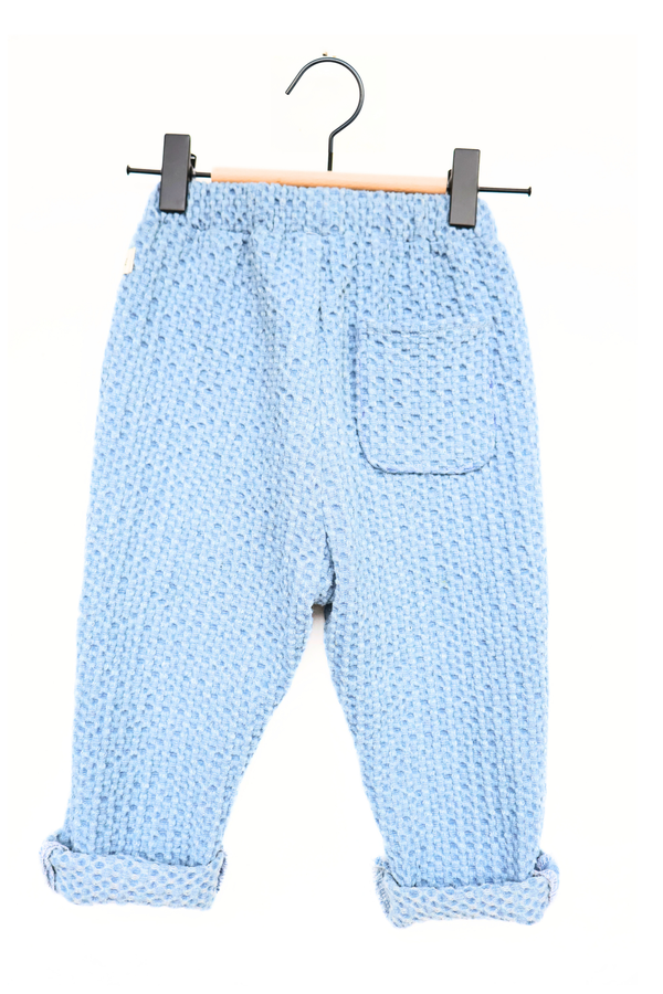Dondertje - Wholesale Pants - Kids - Leon waffle denim pants1