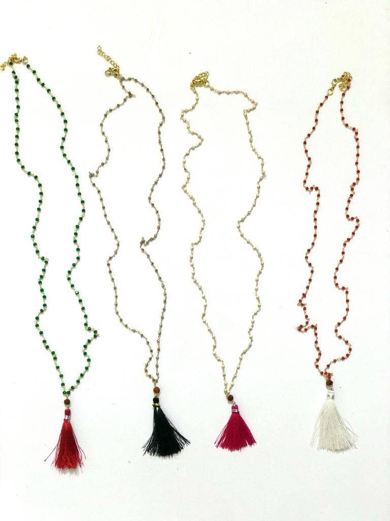 Annahmol – Großhandel Perlenkette – Handgefertigte Sommer-Perlenkette mit Quaste4