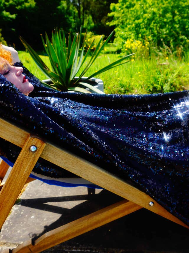 Fumbalinas - Wholesale Kaftan - Women's - Petrol Black Holographic Sequin Maxi Kaftan Gown/Kimono Robe25