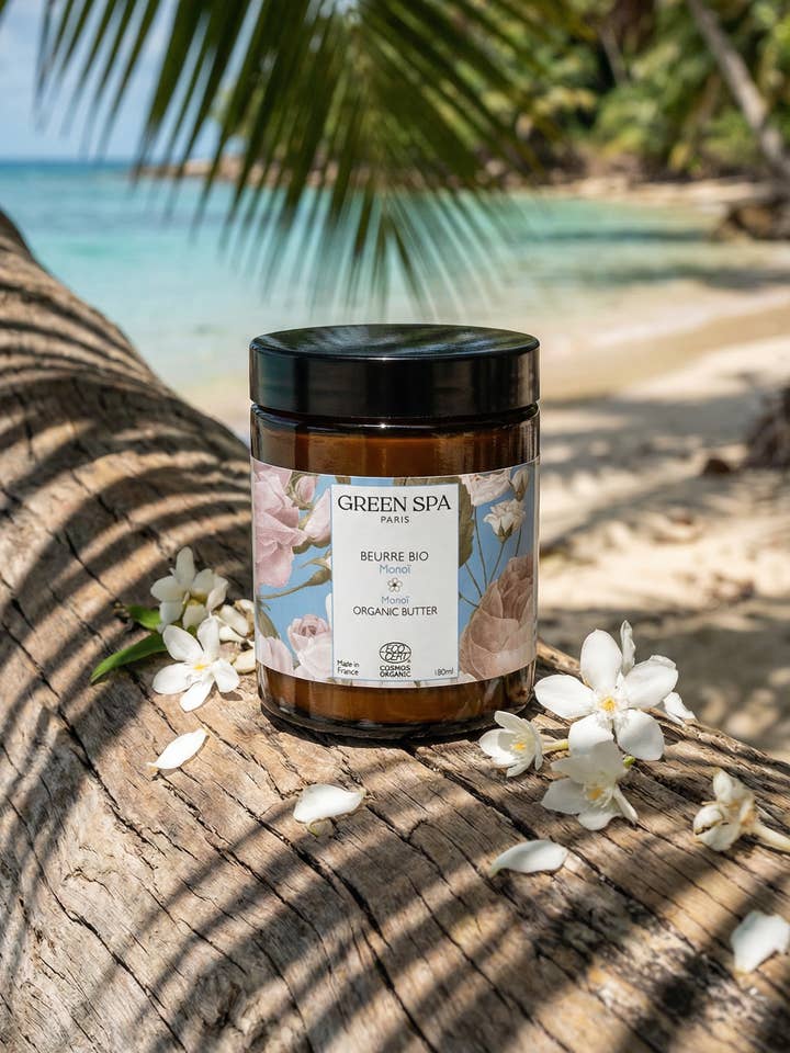 Beurre Bio Monoï* pour la vente par Green Spa