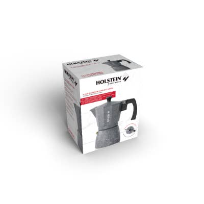 Holstein Housewares - Wholesale Espresso Maker - 6-CUP ALUMINUM ESPRESSO MAKER14
