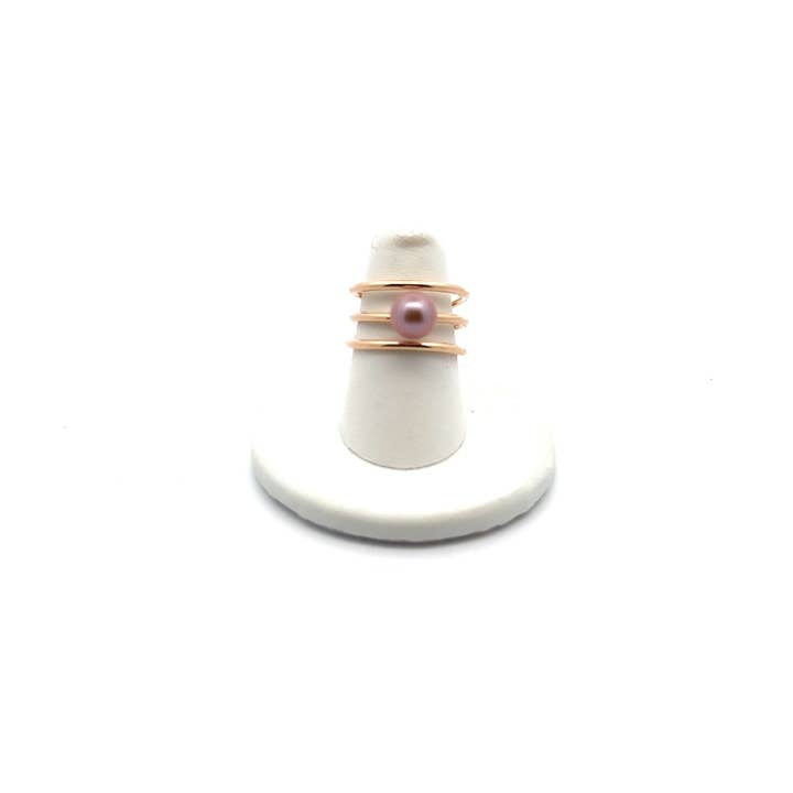 Mana Ring met Roze Edison Parel voor wholesale door Little Sea Gypsy