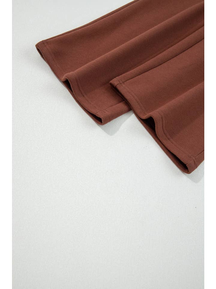 66DISCO - Wholesale Pants - Women's - Fleece Lined Leopard Drawstring Elastic Waist Solid Pants8