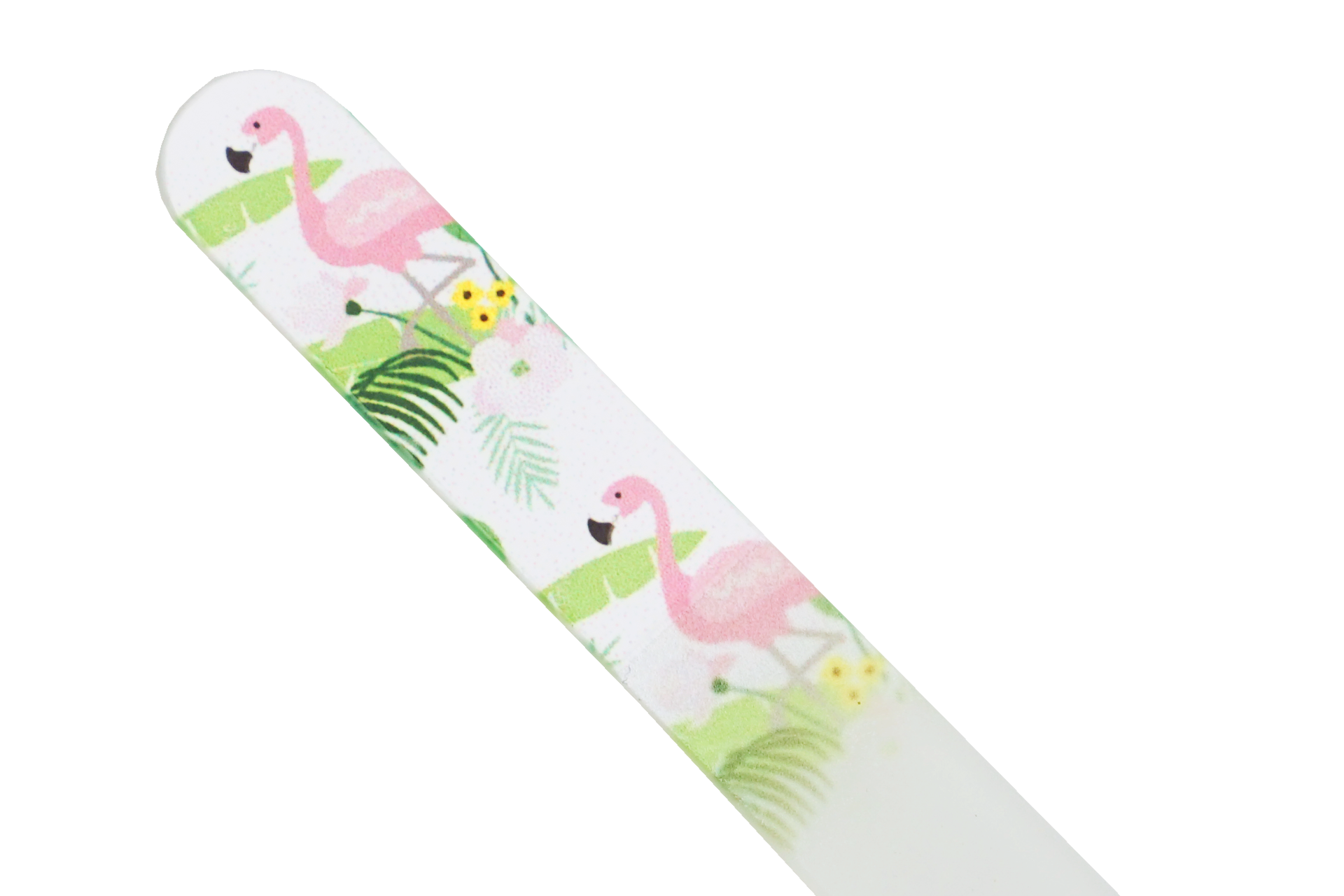 Fantasia R. Espig KG - Vendita all'ingrosso Lime per unghie - Lima per unghie doppia in vetro temperato con motivo fenicottero2