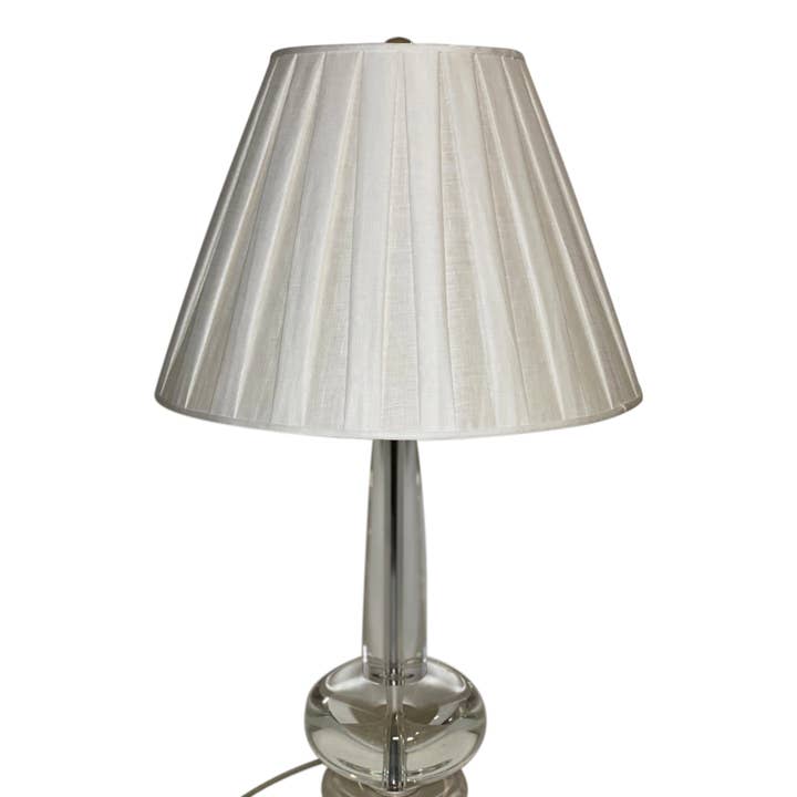 Lux Lampshades - Wholesale Lamp Shade - Box Pleat Linen Lamp Shade (9" top x 18" bottom x 13" slant)0