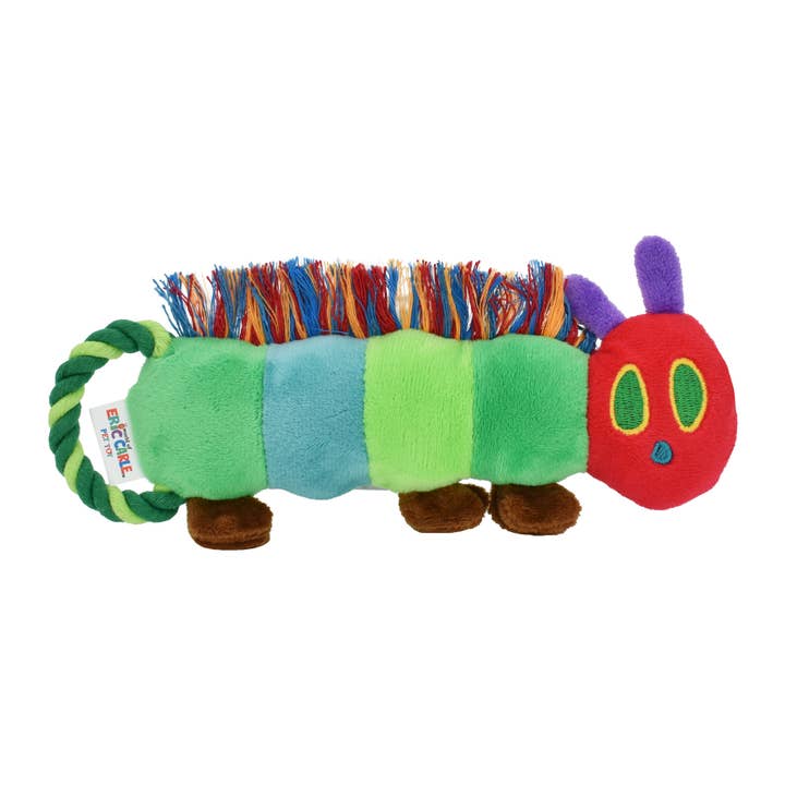 Pet Palette Distribution - Wholesale Pet Plush Toy - Dog - Multipet EC Hungry Caterpillar Tug Plush Dog Toy Small 9"