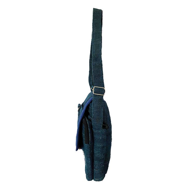 Natural Messenger Bag Hemp for wholesale on Faire