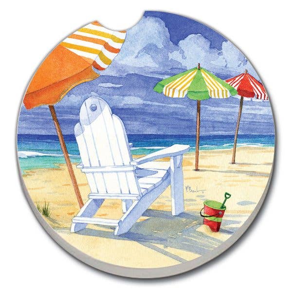 CounterArt/Highland Home/Thirstystone/CoasterStone – Engroshandel Kopunderlag til bil – unisex – Strandparaplyer Bulk Stone Car Coaster-INGEN EMBALLAGE