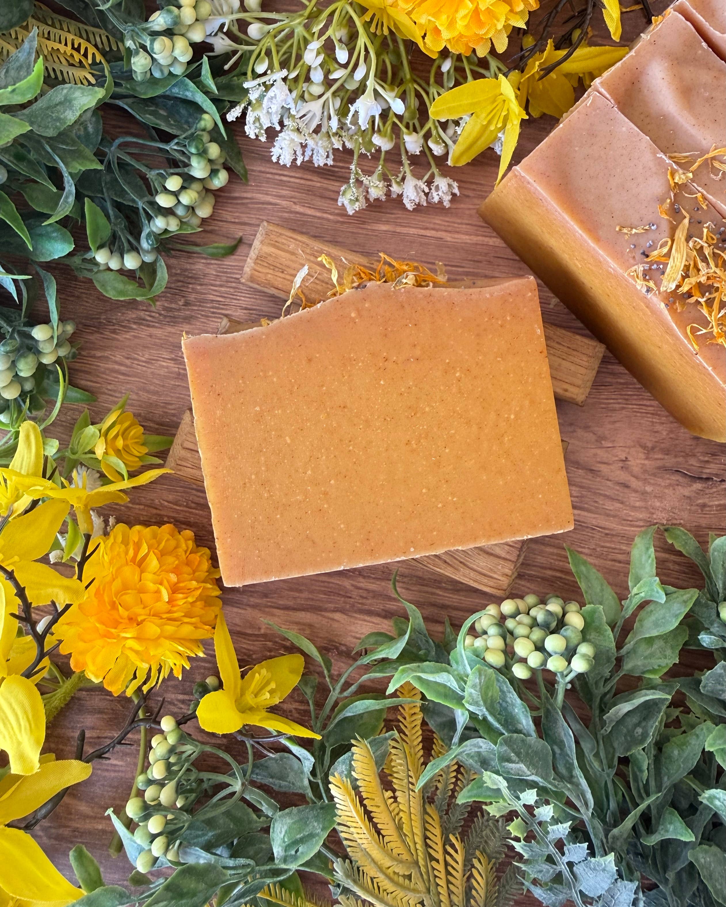 Ashley Marie Soap - Wholesale Bar Soap - Tea Tree + Turmeric Handmade Soap Bar | Natural Soap1