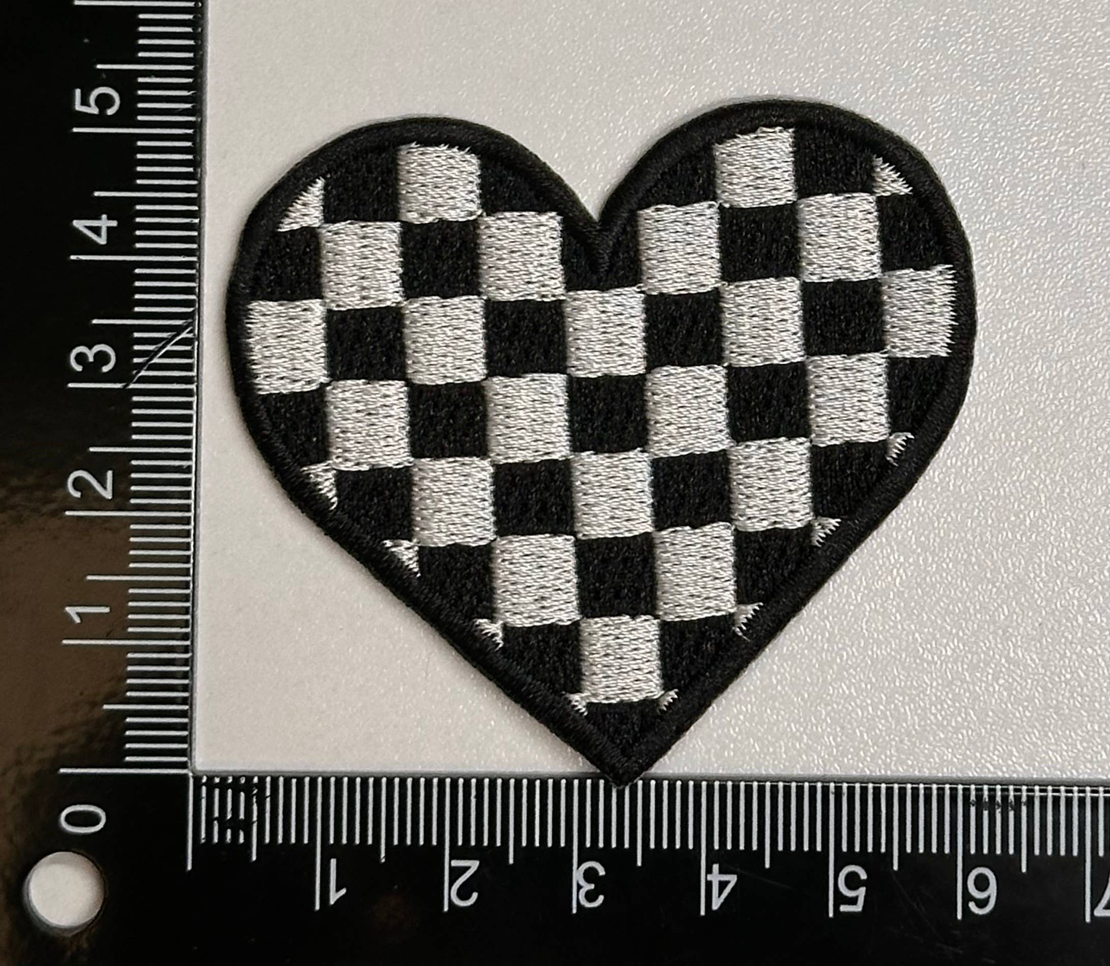 Aloe and Milk Boutique - Wholesale Hat Accessory - Women's - Checkered heart, heart patch, checkered patch, game day1