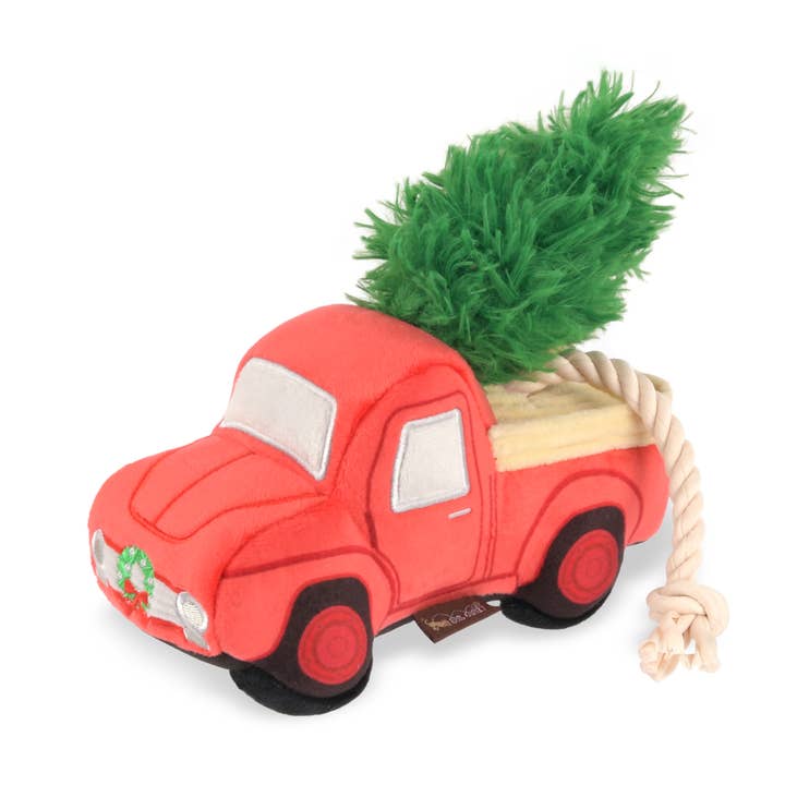 P.L.A.Y. Pet Lifestyle and You - Vente Peluche – chien - À la maison pour les fêtes - Holiday Hauler0