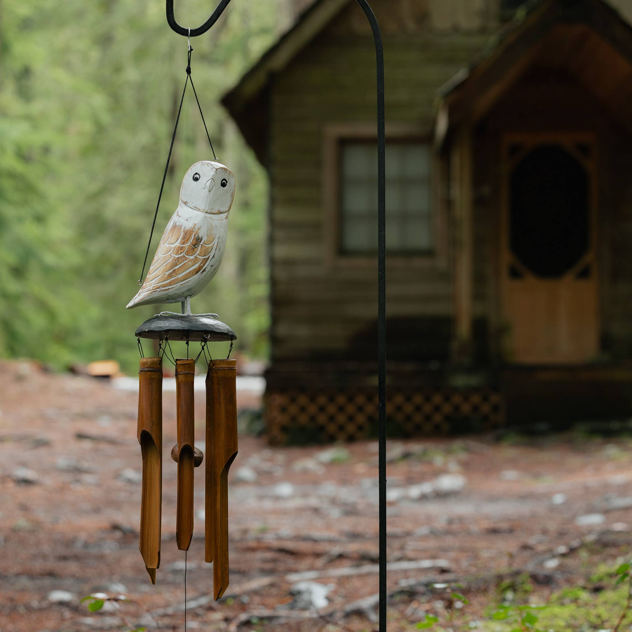 Cohasset Gifts - Wholesale Wind Chime - Snowy Owl Bamboo Wind Chime - Wink1