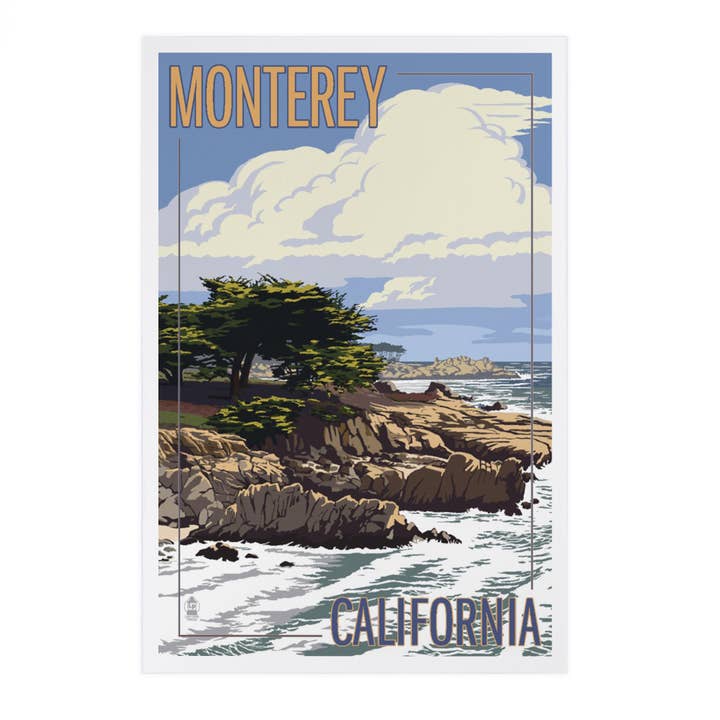 CARTOLINE PREMIUM Monterey, California, Cypress Tree per la vendita all'ingrosso da parte di Lantern Press
