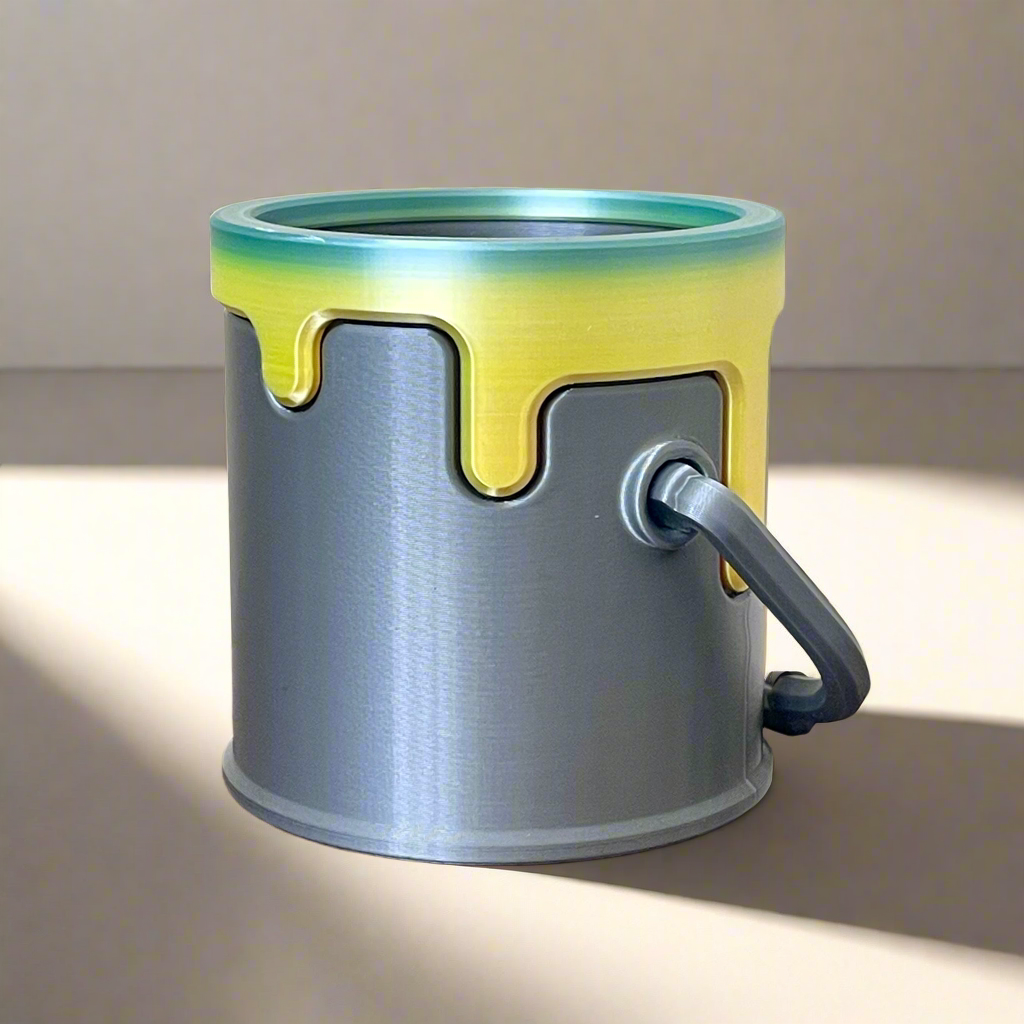 Genetic Designs - Wholesale Plant Pot - Color Spill Paint Can Planter2