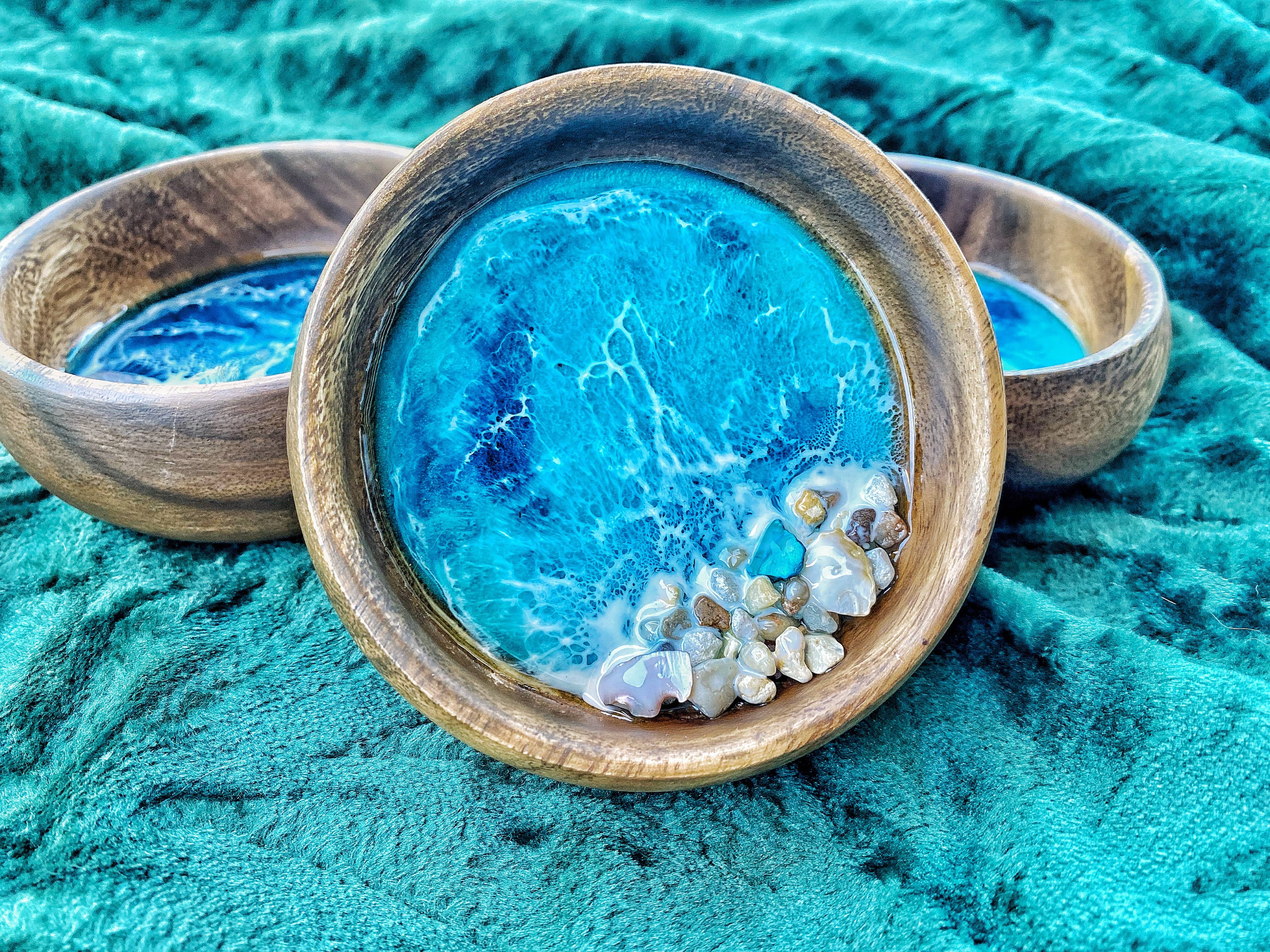TBM Creations LLC - Wholesale Jewelry Dish - Made in Hawaii Medium Ocean trinket dish bowl | Jewelry dish10