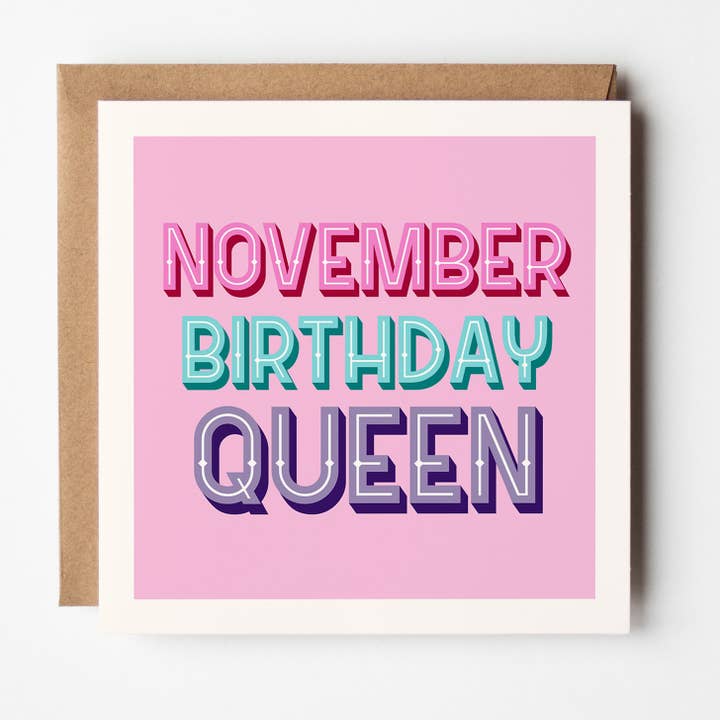 Mois de l'année - Carte Reine d'Anniversaire pour la vente par Timmy Loves