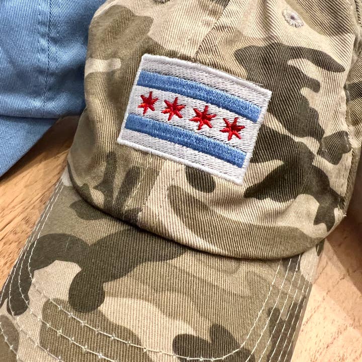 tori grace outfitters - Wholesale Baseball Cap - Unisex - chicago flag hat, embroidered, chicago hat1