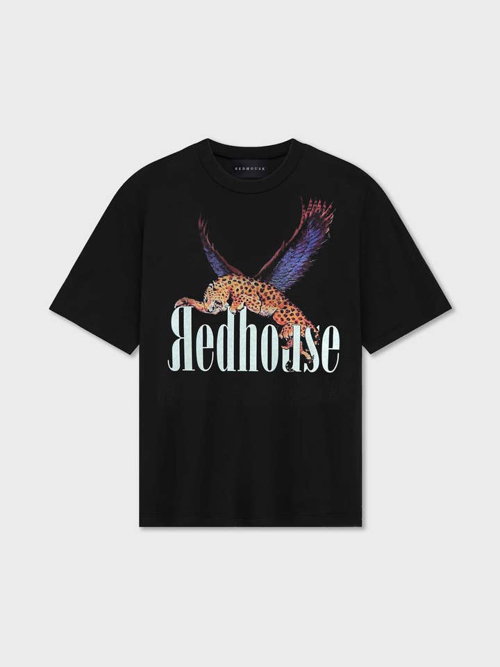 ЯH CAMISETA PRETA FLYING TIGER por atacado de REDHOUSE