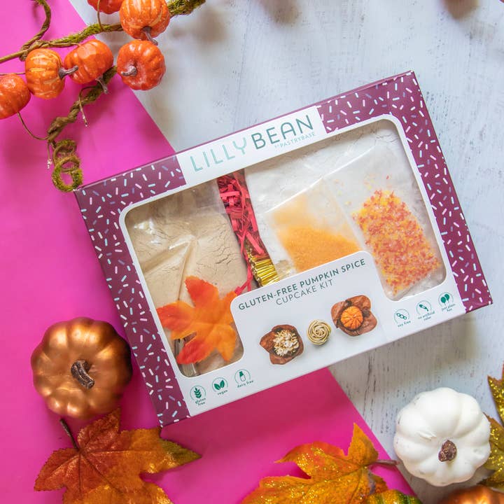LillyBean Baking - Wholesale Cake Mix - Pumpkin Spice Cupcake Bake Kit (Vegan & Gluten-Free)