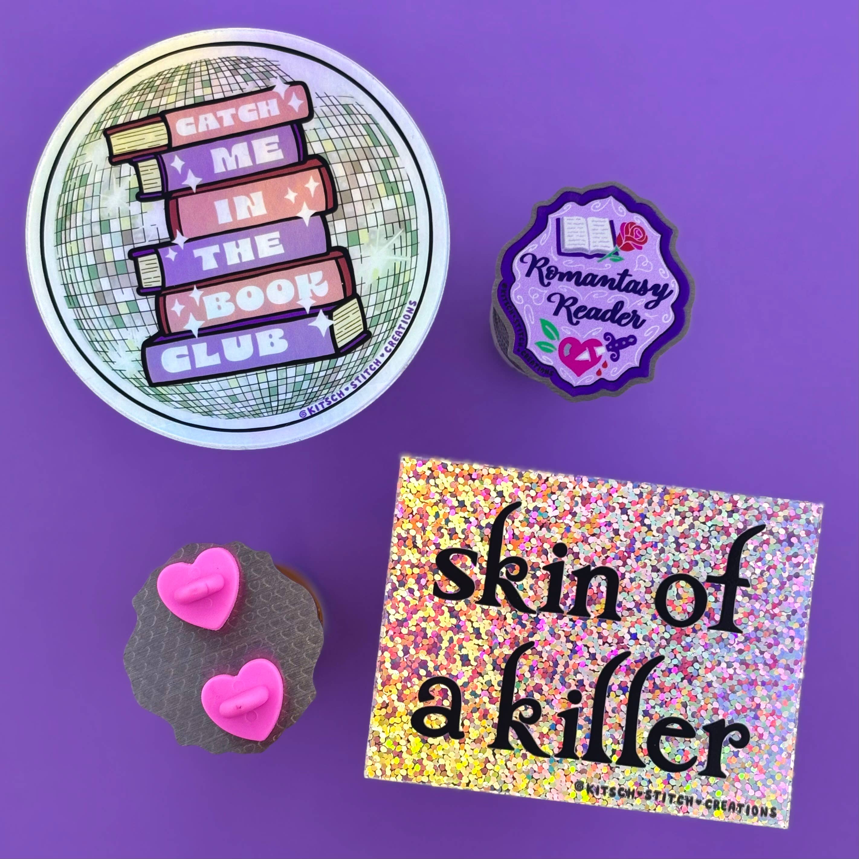 Kitsch Stitch Creations - Vendita all'ingrosso Adesivo - Adesivo glitterato Skin of a Killer Twilight1