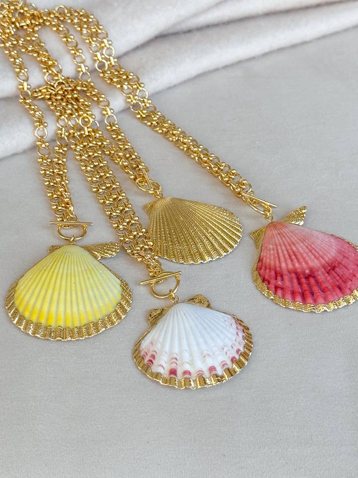 Seashell Loop Necklace for wholesale by Easton Elle Jewelry