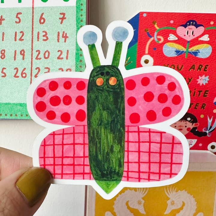 BUTTERFLY sticker for wholesale by Daria Solak Illustrations