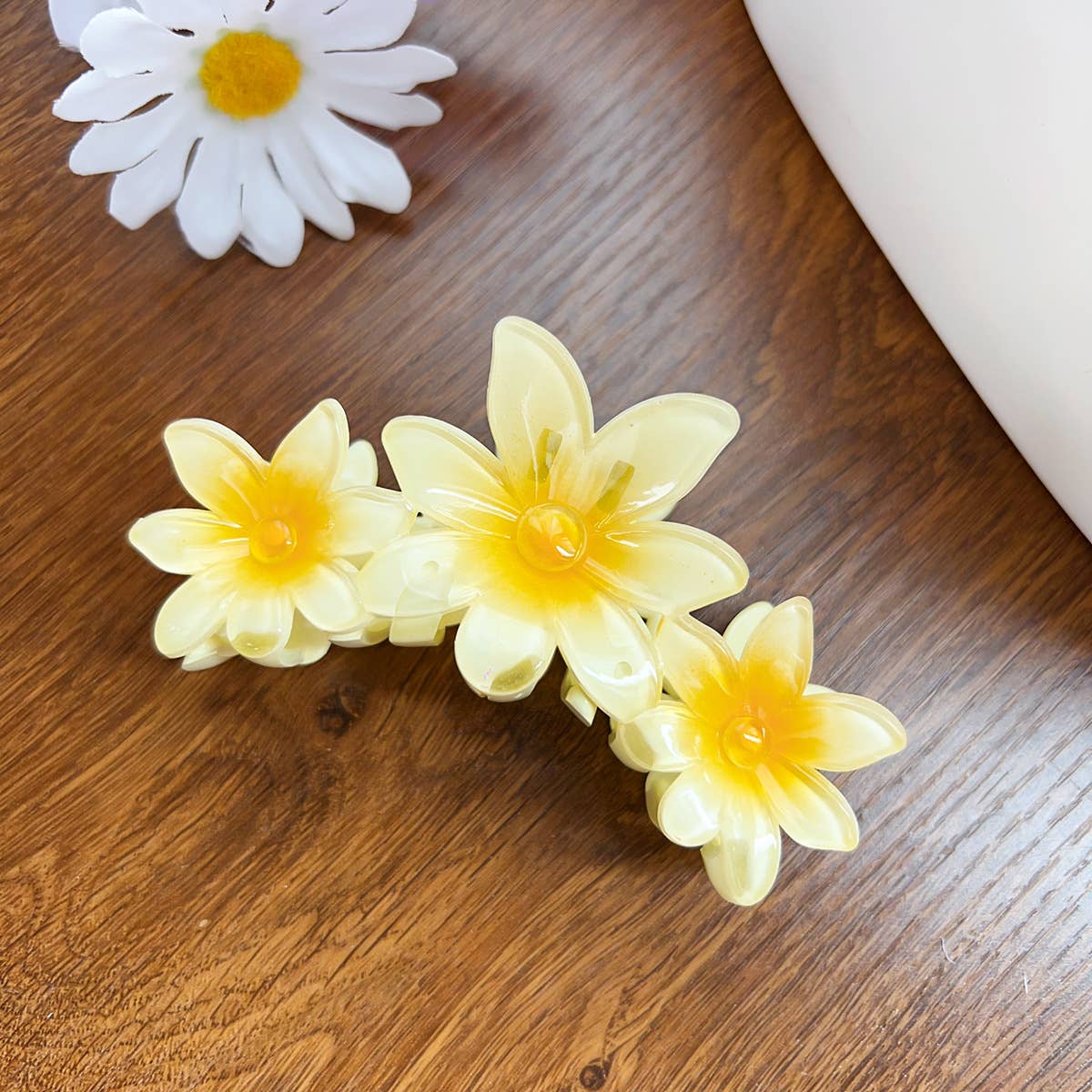 Little Trendy - Wholesale Hair Clip - Women's - Candy-colored flower hair claw beach vacation hair accessory9