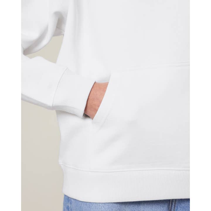 Oversized Hoodie Biokatoen - Wit voor wholesale door BALOTTI