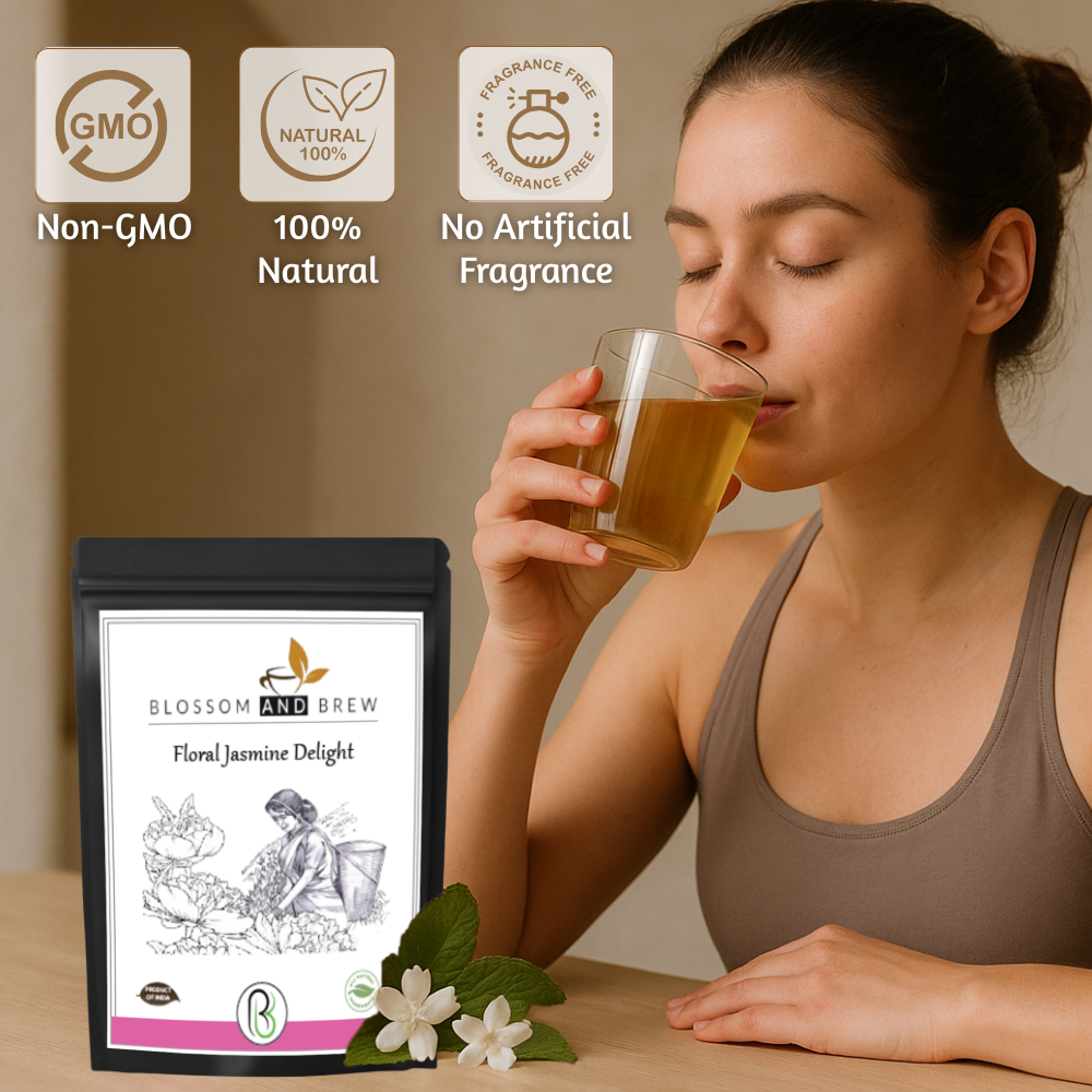Blossom & Brew – wholesale Loose tea – Jasmine Green Tea- Floral Delight, Fragrant & Soothing1