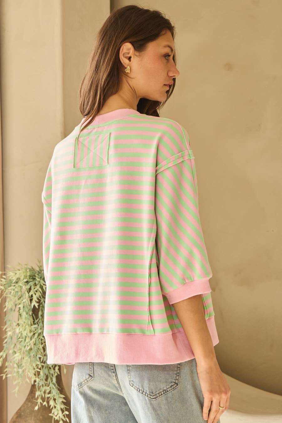 Oddi - Vente Haut en maille – femme - Top en tricot rayé3